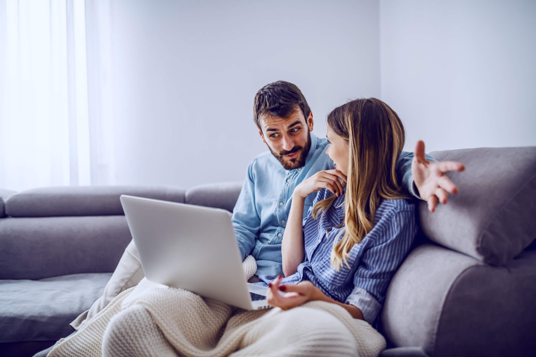 couple sitting on couch